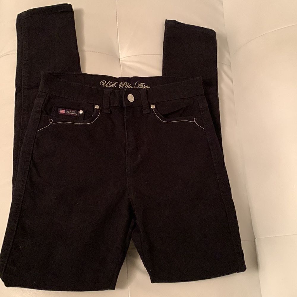 US Polo Assn High Skinny Black Jeans Size 4
